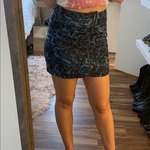 Floral mini skirt